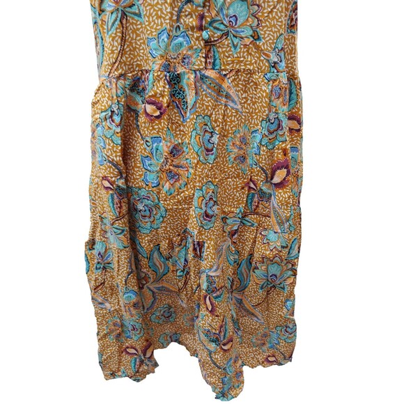 Anthropologie Another Love Dress XL Floral Sundress Strappy Knee Length Cotton - Picture 3 of 7